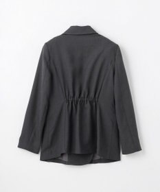 GRACE CONTINENTAL 麻調バックギャザージャケット