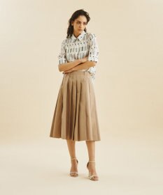 大きな割引 GRACE / チノディテールプリーツスカート CONTINENTAL 通販 グレースコンチネンタル CONTINENTAL GRACE | スカート
