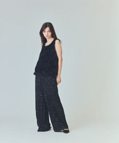 GRACE CONTINENTAL チュールフェザータンクトップ