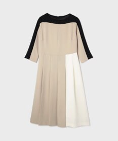 GRACE CONTINENTAL カラーブロックドレス