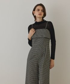 GRACE CONTINENTAL チドリツイードサロペット