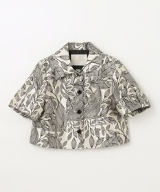 GRACE CONTINENTAL ボタニカルジャガードシャツ