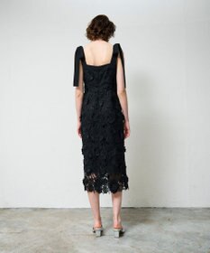 GRACE CONTINENTAL ケミカルフラワーレースワンピース