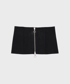 WOMENS チェックゴム編み ベルト グレー 071759842 ニットベルト / GRACE CONTINENTAL | GRACE CONTINENTAL