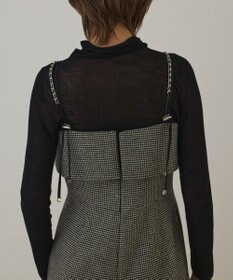 GRACE CONTINENTAL チドリツイードサロペット