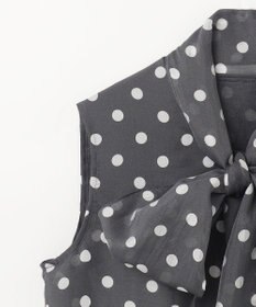 GRACE CONTINENTAL シアードットプリントブラウス