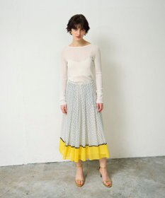 GRACE CONTINENTAL ドットBOXタックスカート