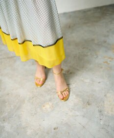 GRACE CONTINENTAL ドットBOXタックスカート