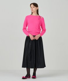 GRACE CONTINENTAL チンツジョーゼットスカート ブラック