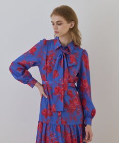 GRACE CONTINENTAL ブーケフラワープリントワンピース