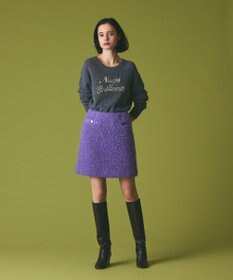 GRACE CONTINENTAL リングウールミニスカート