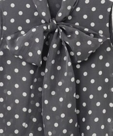 GRACE CONTINENTAL シアードットプリントブラウス