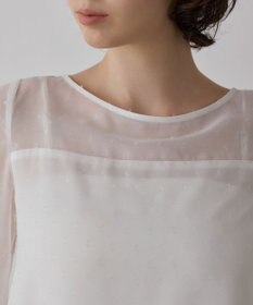 GRACE CONTINENTAL フィルムジャガードフリルトップ