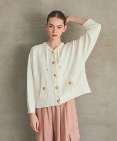 GRACE CONTINENTAL ニットフーディブルゾン