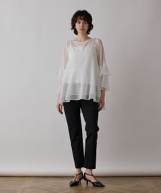 GRACE CONTINENTAL フィルムジャガードフリルトップ