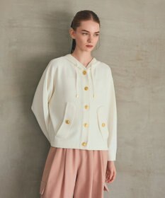 GRACE CONTINENTAL ニットフーディブルゾン