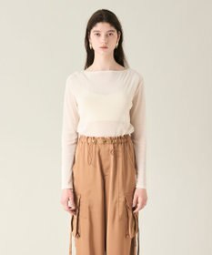 GRACE CONTINENTAL ベロアカットトップ