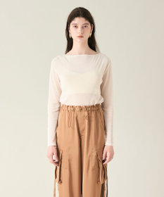 GRACE CONTINENTAL ベロアカットトップ