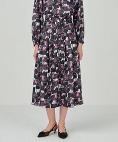 GRACE CONTINENTAL バッグモチーフプリーツスカート