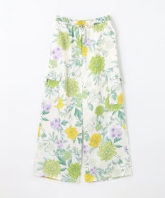 GRACE CONTINENTAL フラワープリントワークパンツ