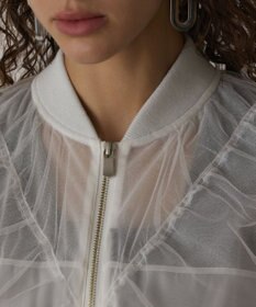 GRACE CONTINENTAL チュールギャザーブルゾン