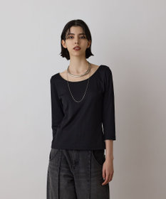 GRACE CONTINENTAL テレコボートネックトップ