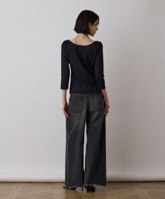 GRACE CONTINENTAL テレコボートネックトップ