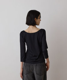 GRACE CONTINENTAL テレコボートネックトップ