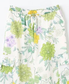 GRACE CONTINENTAL フラワープリントワークパンツ