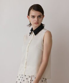 GRACE CONTINENTAL シアーメッシュノースリーブ