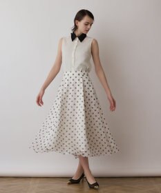 GRACE CONTINENTAL シアーメッシュノースリーブ