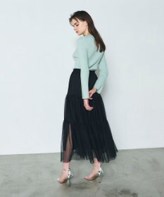 GRACE CONTINENTAL チュールティアードスカート