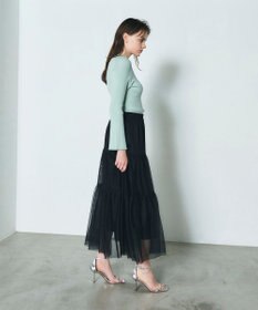 GRACE CONTINENTAL チュールティアードスカート