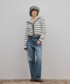 GRACE CONTINENTAL セーラーカラーニットトップ