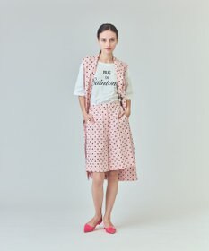 GRACE CONTINENTAL ドットハーフパンツ ピンク