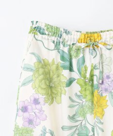GRACE CONTINENTAL フラワープリントワークパンツ