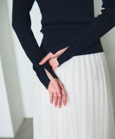 GRACE CONTINENTAL リブスクエアニットトップ