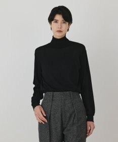 GRACE CONTINENTAL カシミヤ混ニットトップ ブラック