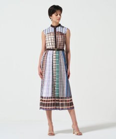 GRACE CONTINENTAL マルチチェックワンピース