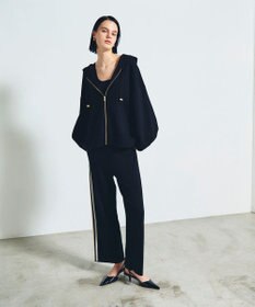 GRACE CONTINENTAL サイドラインニットパンツ