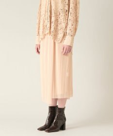 GRACE CONTINENTAL チュールタイトプリーツスカート