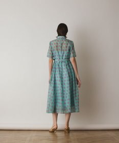 GRACE CONTINENTAL ドローイングプリントワンピース