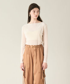 GRACE CONTINENTAL ベロアカットトップ