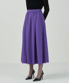 ダブルスタンダード ギャザーたっぷり フィッシュテール スカート ネイビー M タックギャザータフタスカート / GRACE CONTINENTAL | GRACE