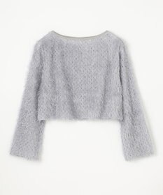 GRACE CONTINENTAL ラメフリンジカットトップ