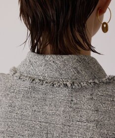 GRACE CONTINENTAL ツイードフリンジジレ