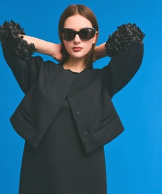 GRACE CONTINENTAL フラワーチュール切替ジャケット