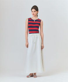 GRACE CONTINENTAL ラインニットノースリーブ