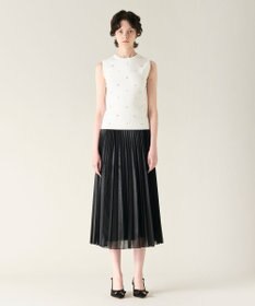 GRACE CONTINENTAL ビジューニットトップ