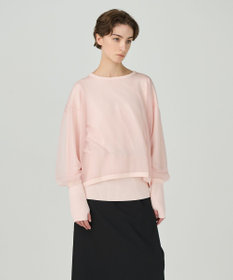 GRACE CONTINENTAL シアーニットトップ